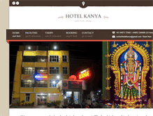 Tablet Screenshot of hotelkanya.com